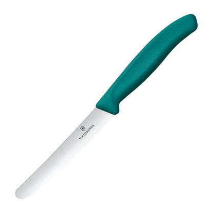 Victorinox Swiss Classic Tomato/Table Knife Wavy Edge Green 11cm jk656