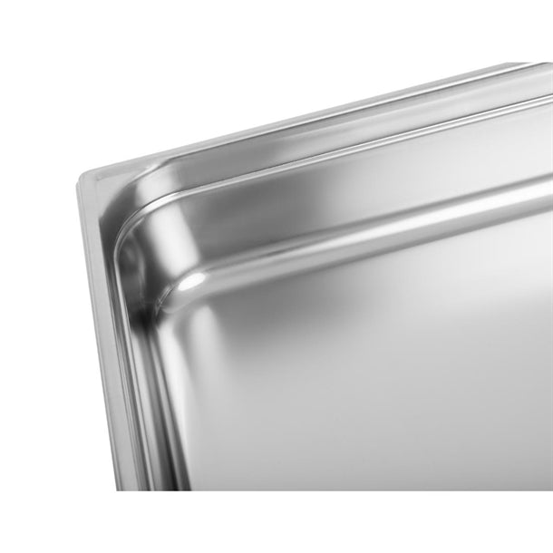 Matfer Bourgeat Stainless Steel 1/1 Gastronorm Tray 100mm k048