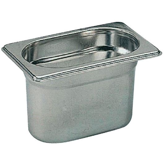 Matfer Bourgeat Stainless Steel 1/9 Gastronorm Tray 100mm k077
