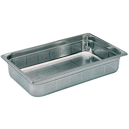 Matfer Bourgeat Stainless Steel Perforated 1/1 Gastronorm Tray 150mm k142