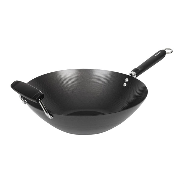 Kitchen Craft Non Stick Flat Base Wok 356mm k250