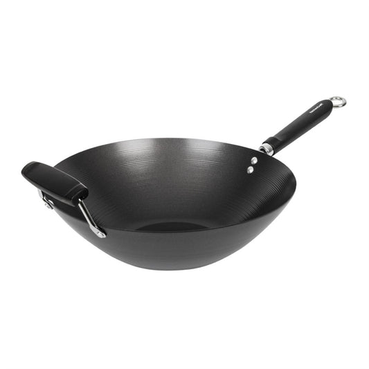 Kitchen Craft Non Stick Flat Base Wok 356mm k250