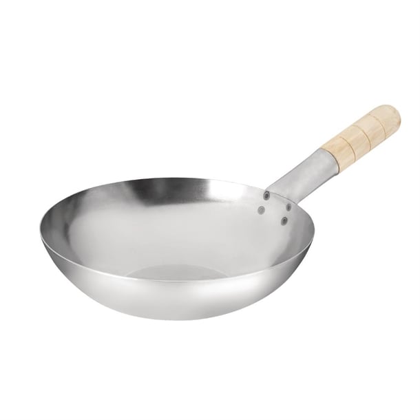 Vogue Mild Steel Flat Base Wok 254mm k295