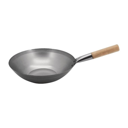 Vogue Mild Steel Flat Base Wok 330mm k296
