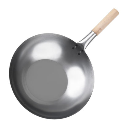 Vogue Mild Steel Flat Base Wok 356mm k297