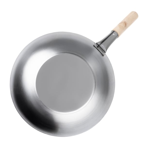 Vogue Mild Steel Flat Base Wok 356mm k297