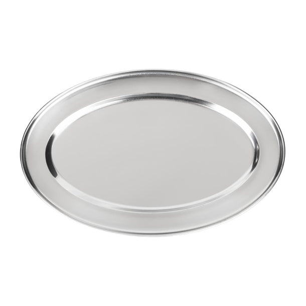 Olympia Stainless Steel Oval Serving Tray p_k360