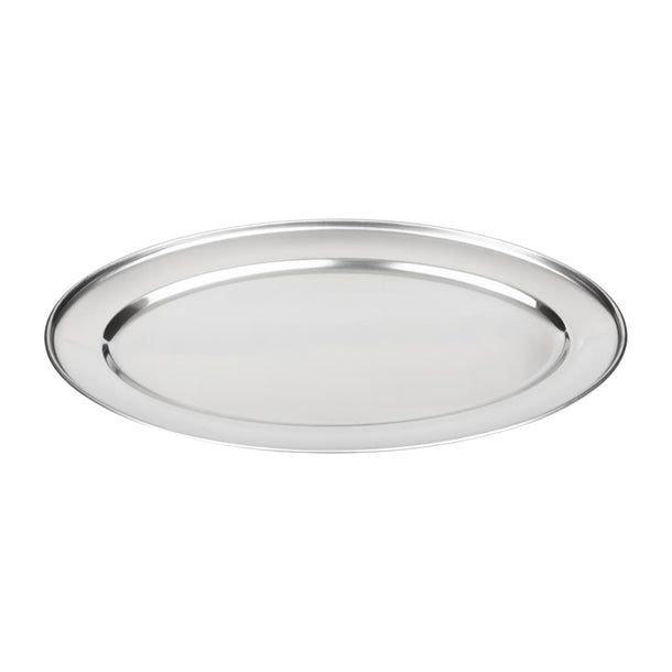 Olympia Stainless Steel Oval Serving Tray p_k360