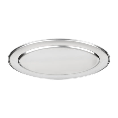 Olympia Stainless Steel Oval Serving Tray p_k360