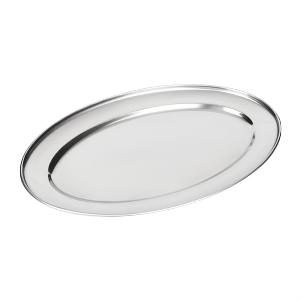 Olympia Stainless Steel Oval Serving Tray p_k360