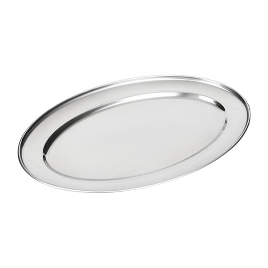 Olympia Stainless Steel Oval Serving Tray p_k360
