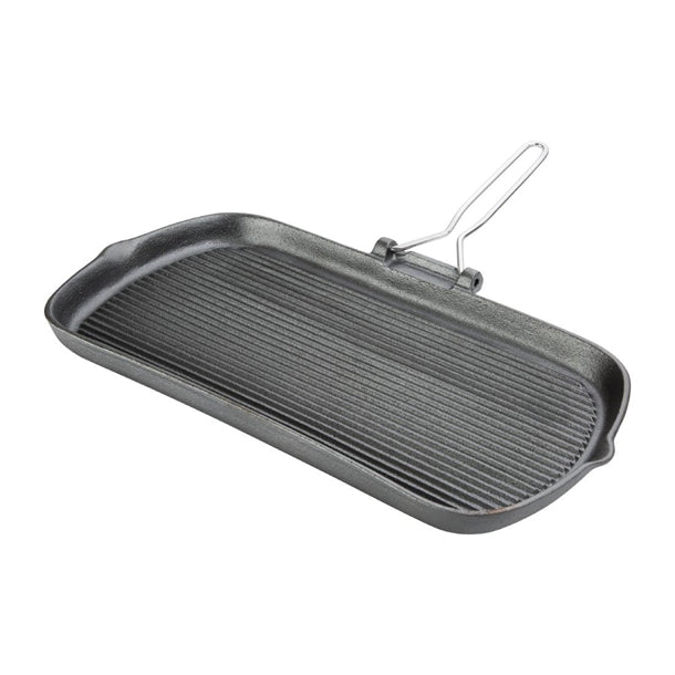 Vogue Cast Iron Grill Pan 22cm k417
