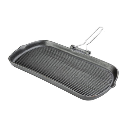 Vogue Cast Iron Grill Pan 22cm k417