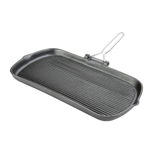 Vogue Cast Iron Grill Pan 22cm k417