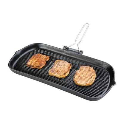 Vogue Cast Iron Grill Pan 22cm k417