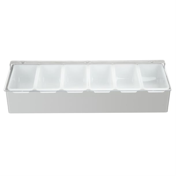 Olympia 6 Compartment Condiment Holder Stainless Steel k489