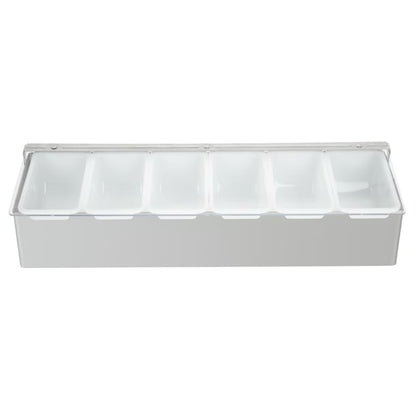 Olympia 6 Compartment Condiment Holder Stainless Steel k489