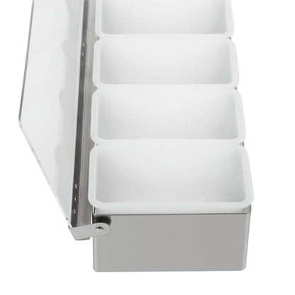 Olympia 6 Compartment Condiment Holder Stainless Steel k489