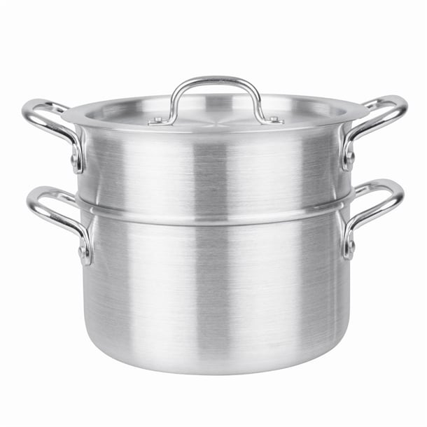 Vogue Aluminium Double Boiler Pan with Lid 24cm k643
