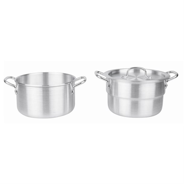 Vogue Aluminium Double Boiler Pan with Lid 24cm k643