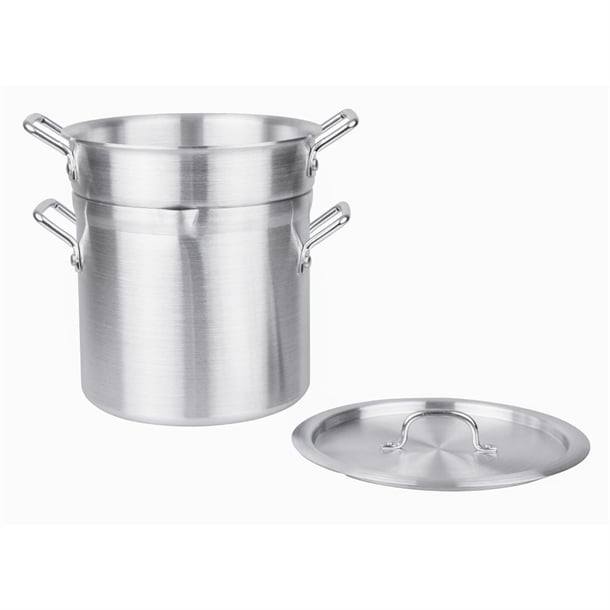 Vogue Aluminium Double Boiler Pan with Lid 28cm k645
