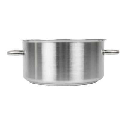 Matfer Bourgeat Excellence Stainless Steel Casserole Pan 24cm k790