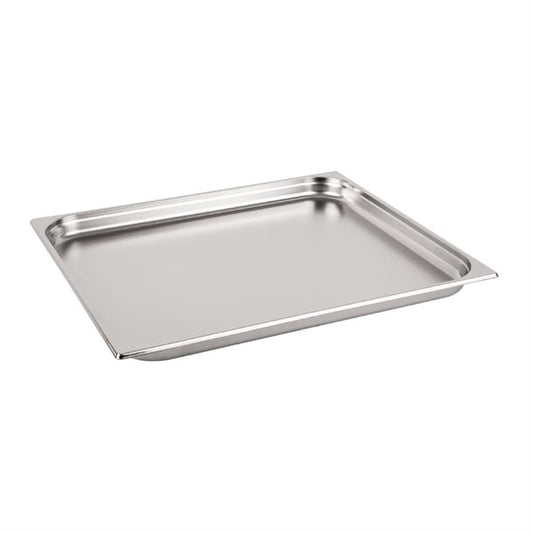 Vogue Stainless Steel 2/1 Gastronorm Tray 40mm k801