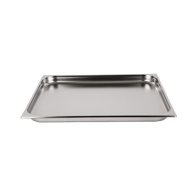 Vogue Stainless Steel 2/1 Gastronorm Tray 40mm k801