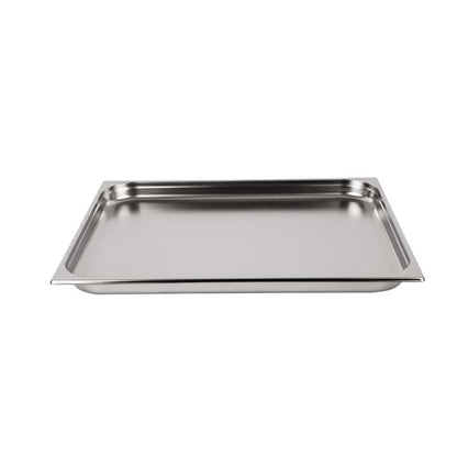 Vogue Stainless Steel 2/1 Gastronorm Tray 40mm k801