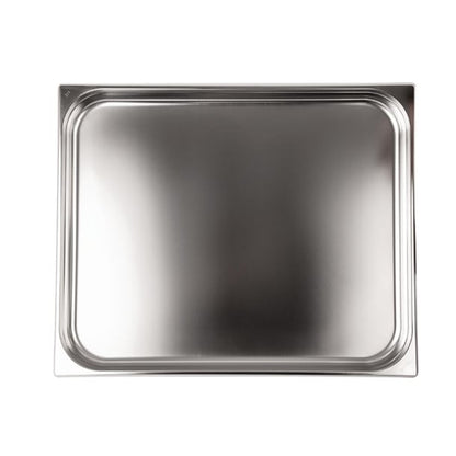 Vogue Stainless Steel 2/1 Gastronorm Tray 40mm k801
