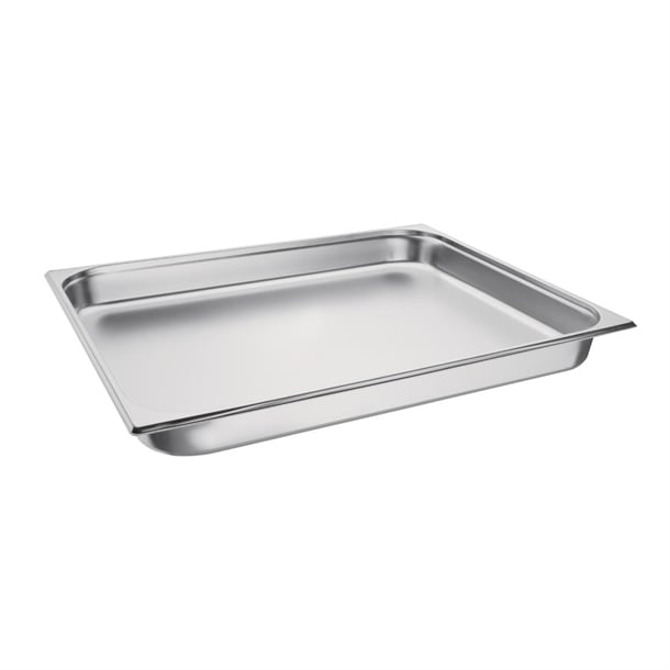 Vogue Stainless Steel 2/1 Gastronorm Tray 65mm k802