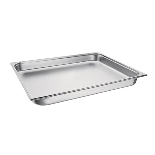 Vogue Stainless Steel 2/1 Gastronorm Tray 65mm k802