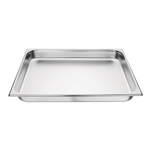 Vogue Stainless Steel 2/1 Gastronorm Tray 65mm k802