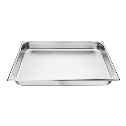 Vogue Stainless Steel 2/1 Gastronorm Tray 65mm k802