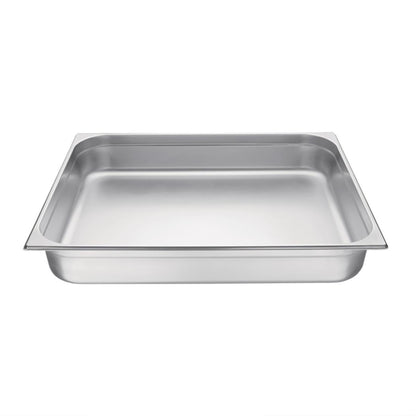 Vogue Stainless Steel 2/1 Gastronorm Tray 100mm k804