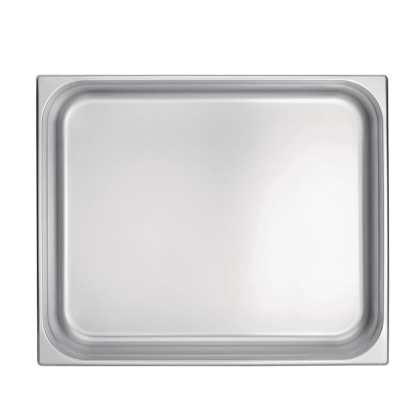 Vogue Stainless Steel 2/1 Gastronorm Tray 100mm k804