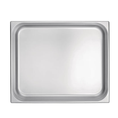 Vogue Stainless Steel 2/1 Gastronorm Tray 100mm k804