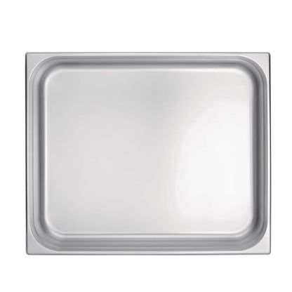 Vogue Stainless Steel 2/1 Gastronorm Tray 100mm k804