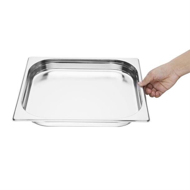 Vogue Stainless Steel 2/3 GN Pan 40mm k810