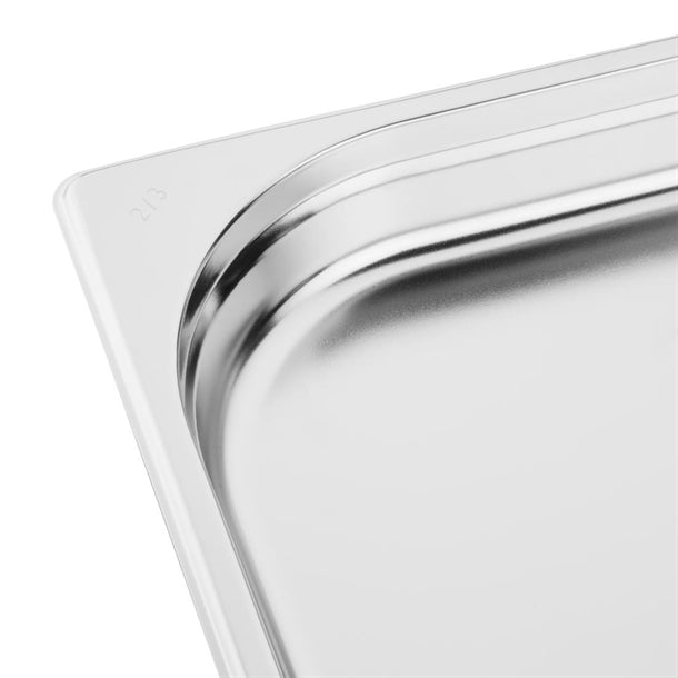 Vogue Stainless Steel 2/3 GN Pan 40mm k810