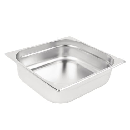 Vogue Stainless Steel 2/3 Gastronorm Tray 100mm k812