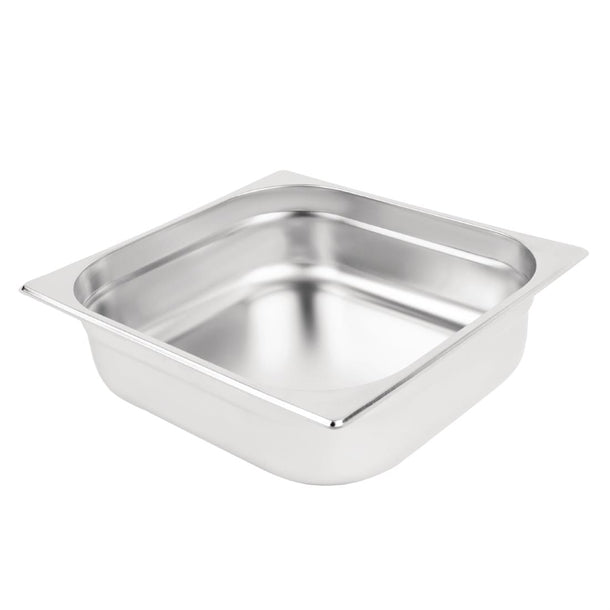 Vogue Stainless Steel 2/3 Gastronorm Tray 100mm k812