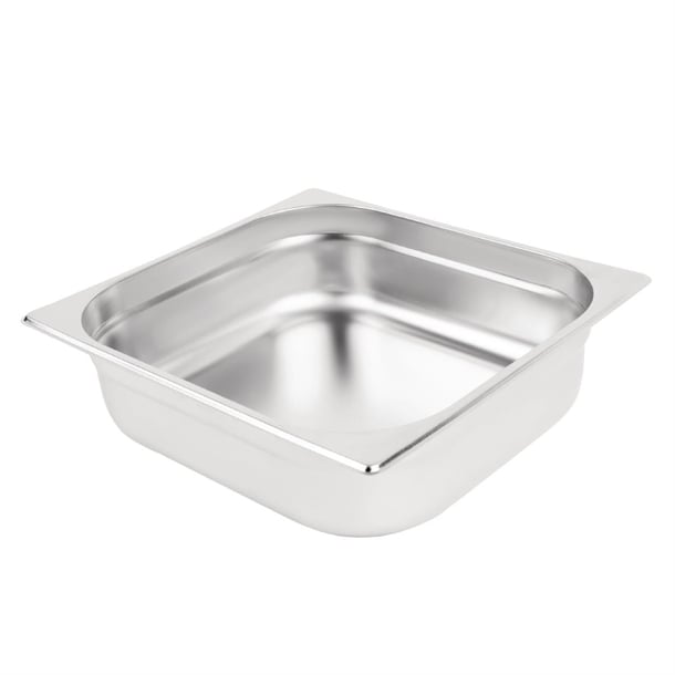 Vogue Stainless Steel 2/3 Gastronorm Tray 100mm k812