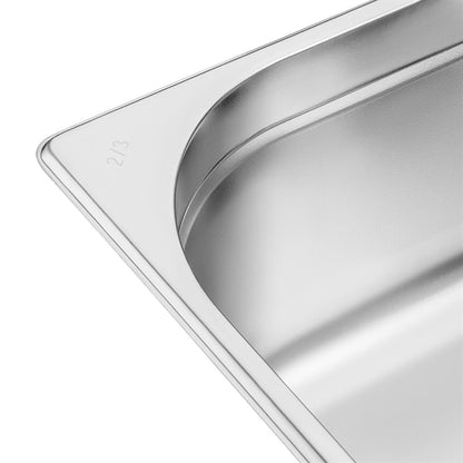 Vogue Stainless Steel 2/3 Gastronorm Tray 150mm k814