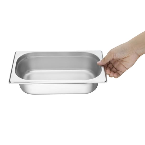 Vogue Stainless Steel 1/4 Gastronorm Tray 65mm k818