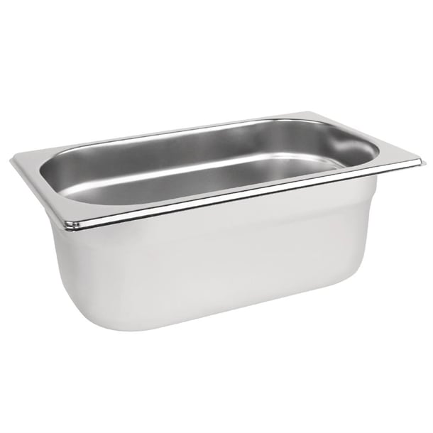 Vogue Stainless Steel 1/4 Gastronorm Tray 100mm k819