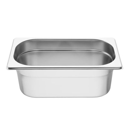 Vogue Stainless Steel 1/4 Gastronorm Tray 100mm k819