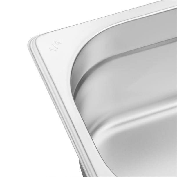 Vogue Stainless Steel 1/4 Gastronorm Tray 100mm k819