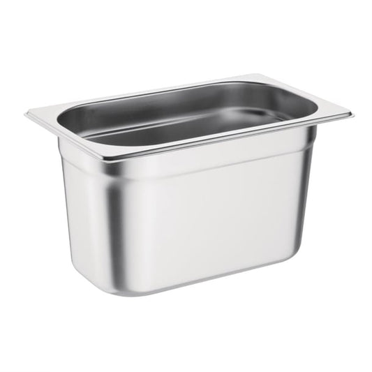 Vogue Stainless Steel 1/4 Gastronorm Tray 150mm k820