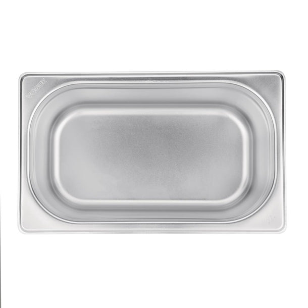 Vogue Stainless Steel 1/4 Gastronorm Tray 150mm k820